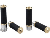 Kustom Tech Fabric Tape Grips For Internal Throttle Aluminium Polished Brass Polished 1" Kustom Tech Default Title