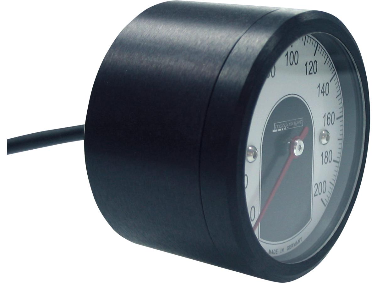 Motogadget Motoscope Tiny Speedometer Scale: 200 Mph; 200 Km/H; Scale Color: White Black 49 Mm Motogadget Default Title
