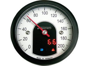 Motogadget Motoscope Tiny Speedometer Scale: 200 Mph; 200 Km/H; Scale Color: White Black 49 Mm Motogadget