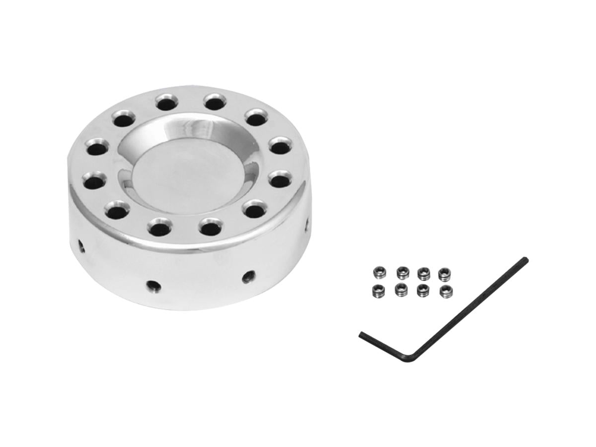 Drilled Gas Cap Cover Polished Holy Death Motorcycle Co.