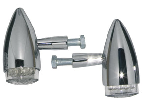 Rbs Light And V Style Grips Set With Led Front And Rear Turn Signals Chrome 1" Throttle Cables Rbs