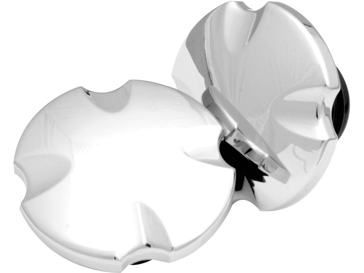 Cce Iron Cross Gas Cap Set Vented And Non Vented Set Chrome Cce Default Title