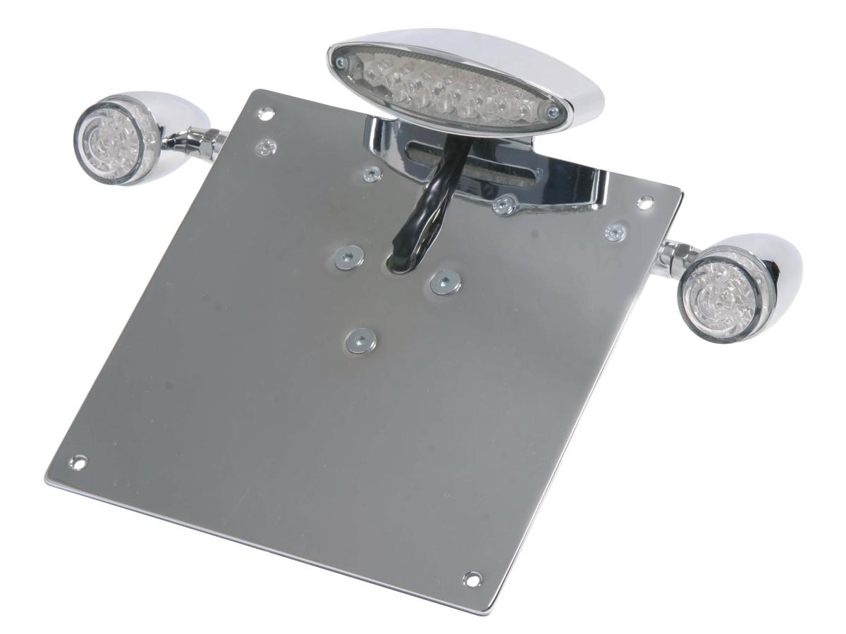Rbs Softtouch Grip Led Turn Signal Set With Rear Turn Signals ,Taillight And License Plate Chrome 1" Throttle Cables Rbs