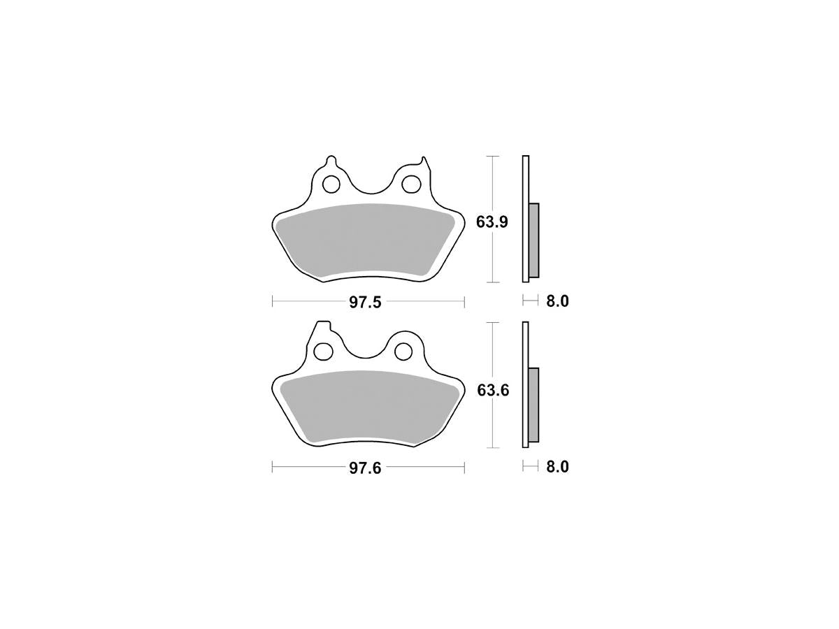 Trw Sinter Street Replacement Brake Pads Sinter Rear Trw Default Title