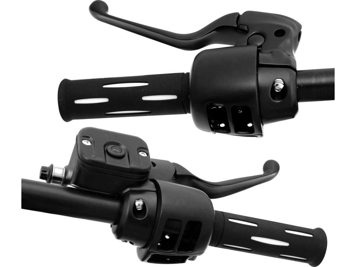 Cce 96 Up Style Handlebar Control Kit Black 11/16" Cable Clutch Dual Disc Cce Default Title