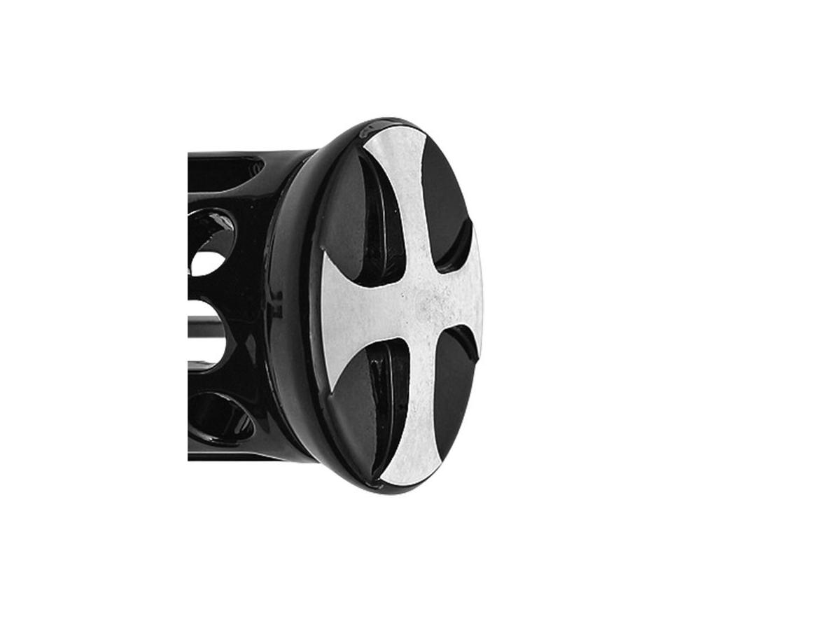 Thunderbike Cross Base Grip And Footpeg Toppers Bi Color Anodized Thunderbike