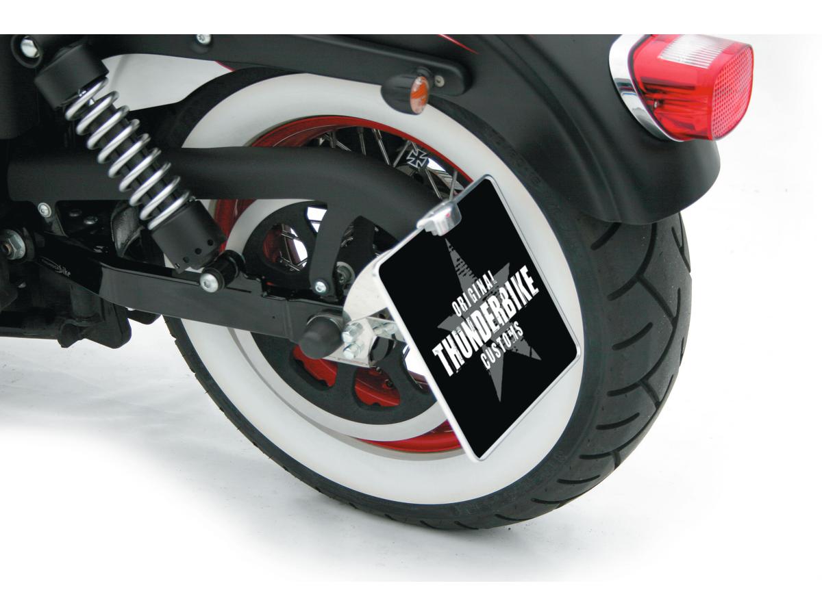 Thunderbike Universal License Plate Base Plate 200 X 200mm Aluminium Polished Thunderbike Default Title