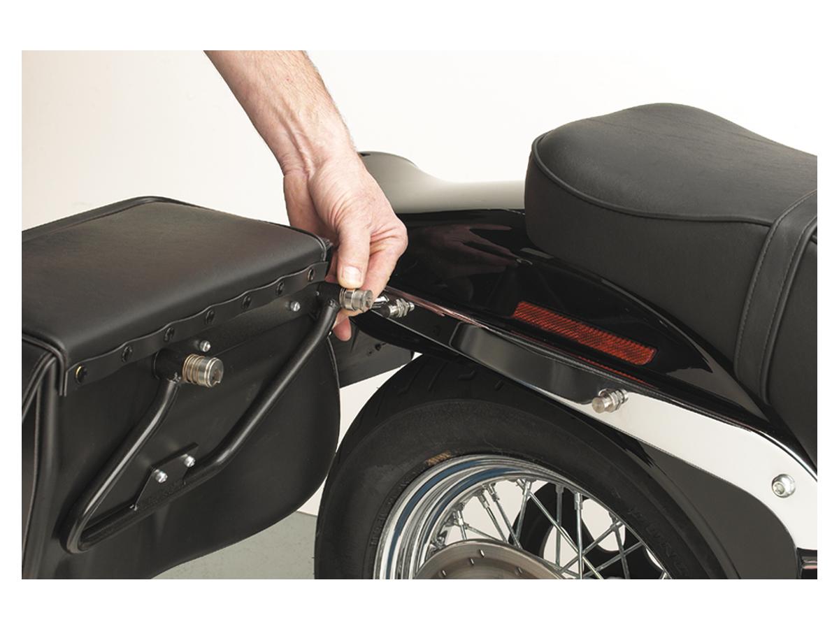 Cycle Visions Bare Backs Bag Mounting Kit For Evo Dyna And Evo Fx Softail Stainless Steel Cycle Visions