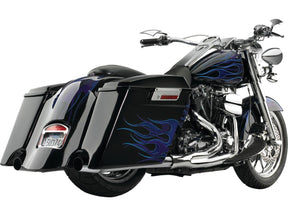 Cycle Visions Extended Saddlebag With Exhaust Cutout White Rear Left Cycle Visions