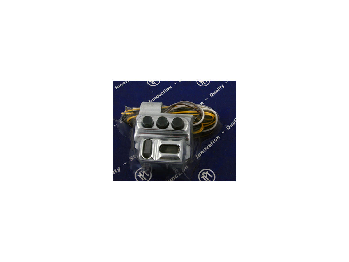 Performance Machine Contour Switch Housing Assembly Four Button (2 Oem Switches), Hydraulic Clutch Side Chrome 1" Performance Machine Default Title