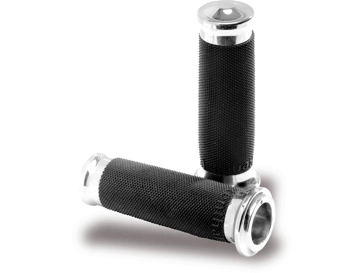 Performance Machine Contour Grips Black Chrome 1" Throttle Cables Performance Machine Default Title
