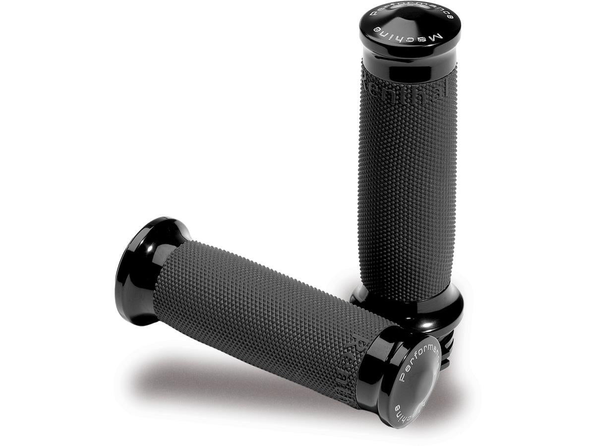 Performance Machine Contour Grips Black Anodized 1" Throttle By Wire Performance Machine Default Title