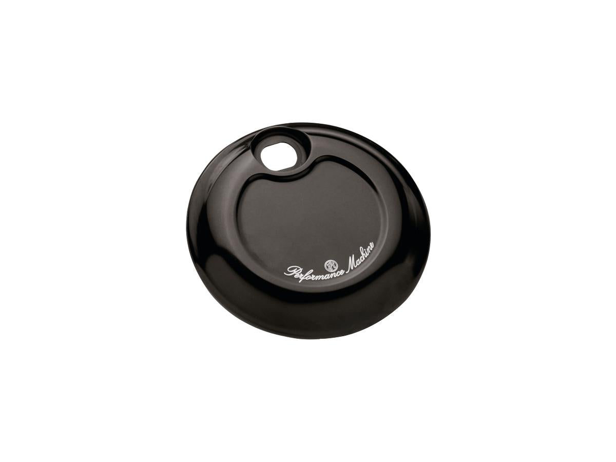 Performance Machine Fluted Fuel Door Cover For Touring Black Satin Performance Machine Default Title