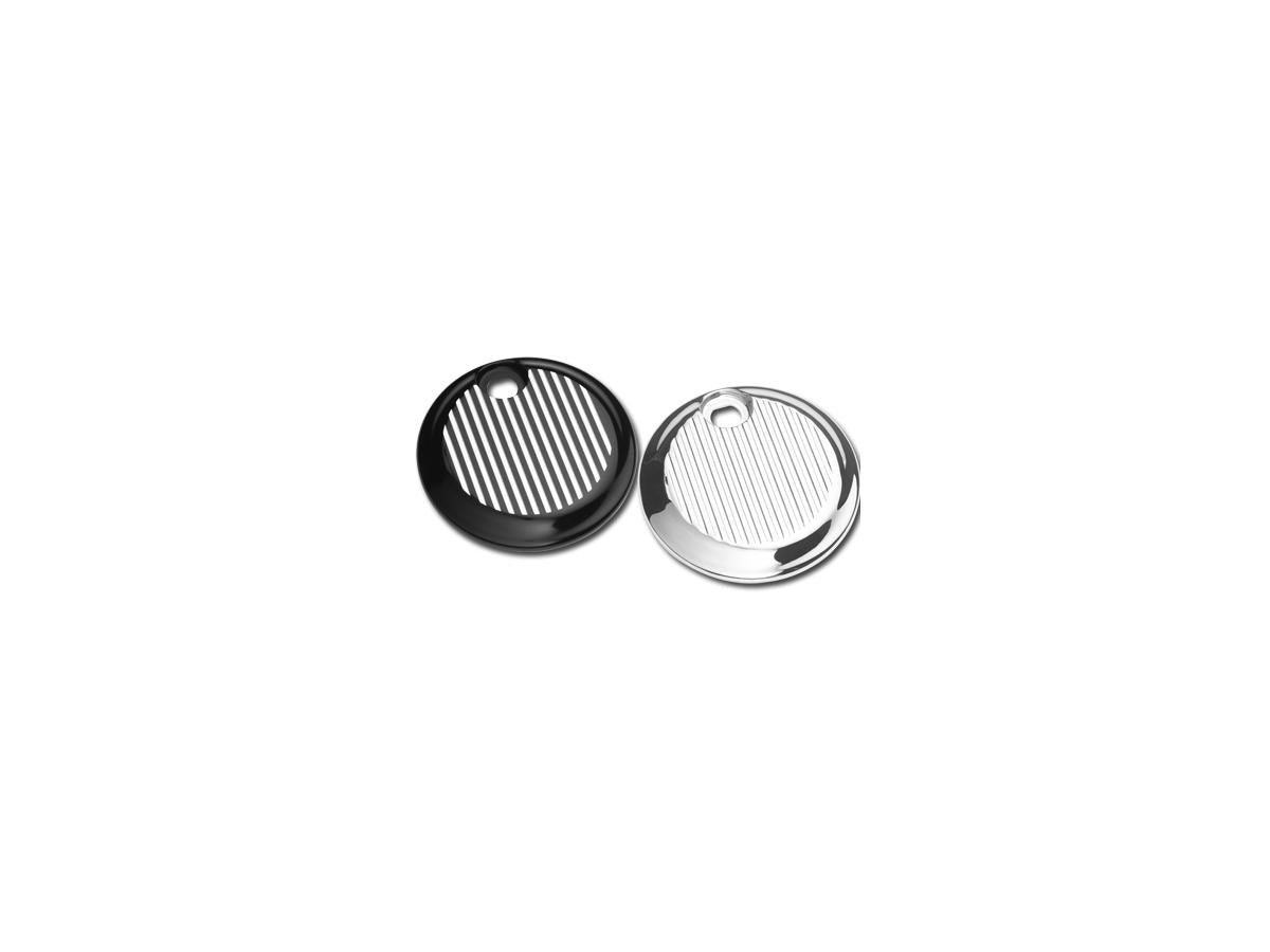 Performance Machine Fluted Fuel Door Cover For Touring Chrome Performance Machine Default Title