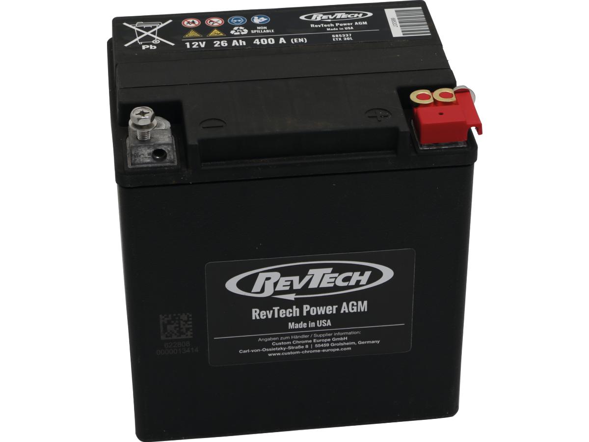 Rev Tech Etx30 L Power Battery Agm, 400 A, 26.0 Ah Rev Tech Default Title