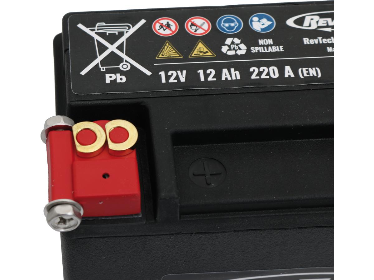 Rev Tech Etx14 Power Battery Agm, 220 A, 12.0 Ah Rev Tech