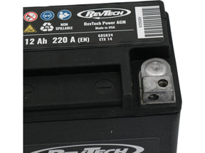 Rev Tech Etx14 Power Battery Agm, 220 A, 12.0 Ah Rev Tech