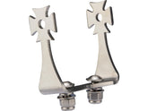 Hells Kitchen Choppers Iron Cross Taillight Bracket For Retro Taillight Raw Hells Kitchen Choppers Default Title