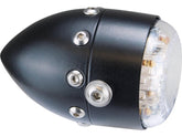 Hells Kitchen Choppers Retro Led Taillight Black Satin Black Satin Clear Led Hells Kitchen Choppers Default Title