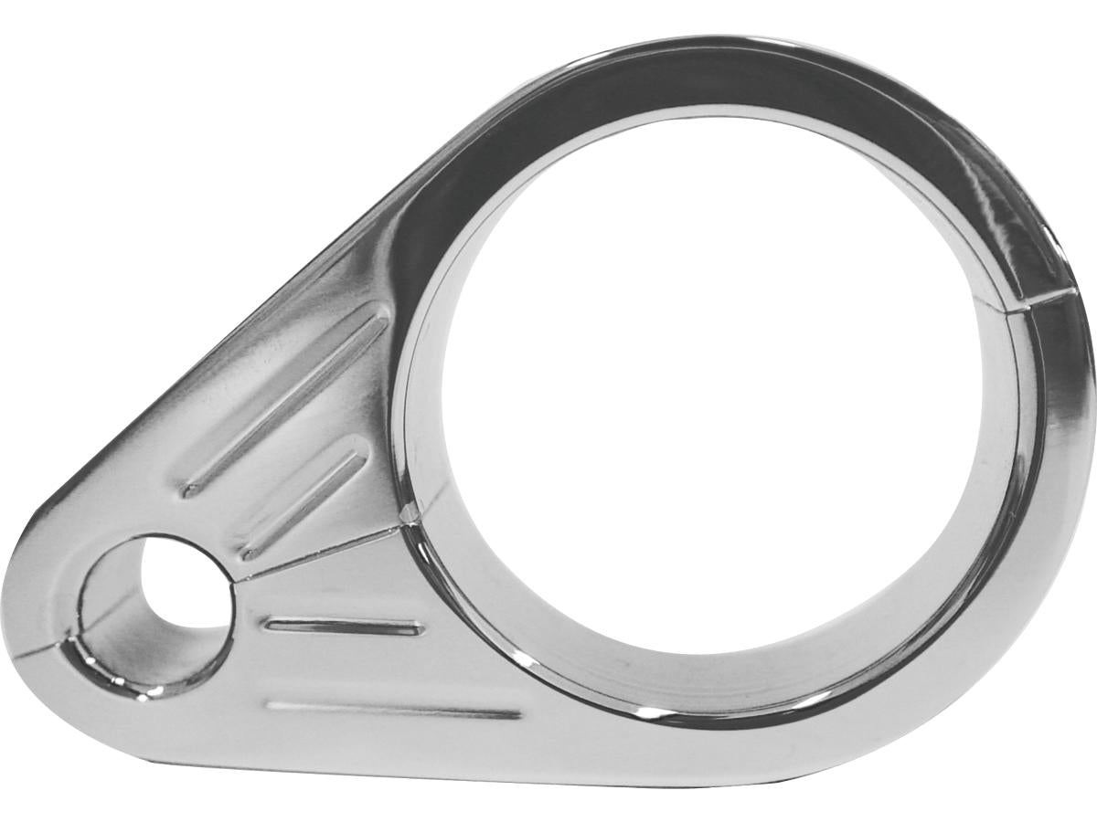 Kodlin Grooved Clutch Cable Clamp For 1 3/8" (35 Mm) Diameter Tubing Chrome Kodlin Default Title