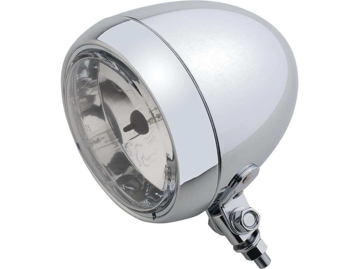 Cce Smooth 4 1/2" Headlight Chrome Halogen Cce Default Title