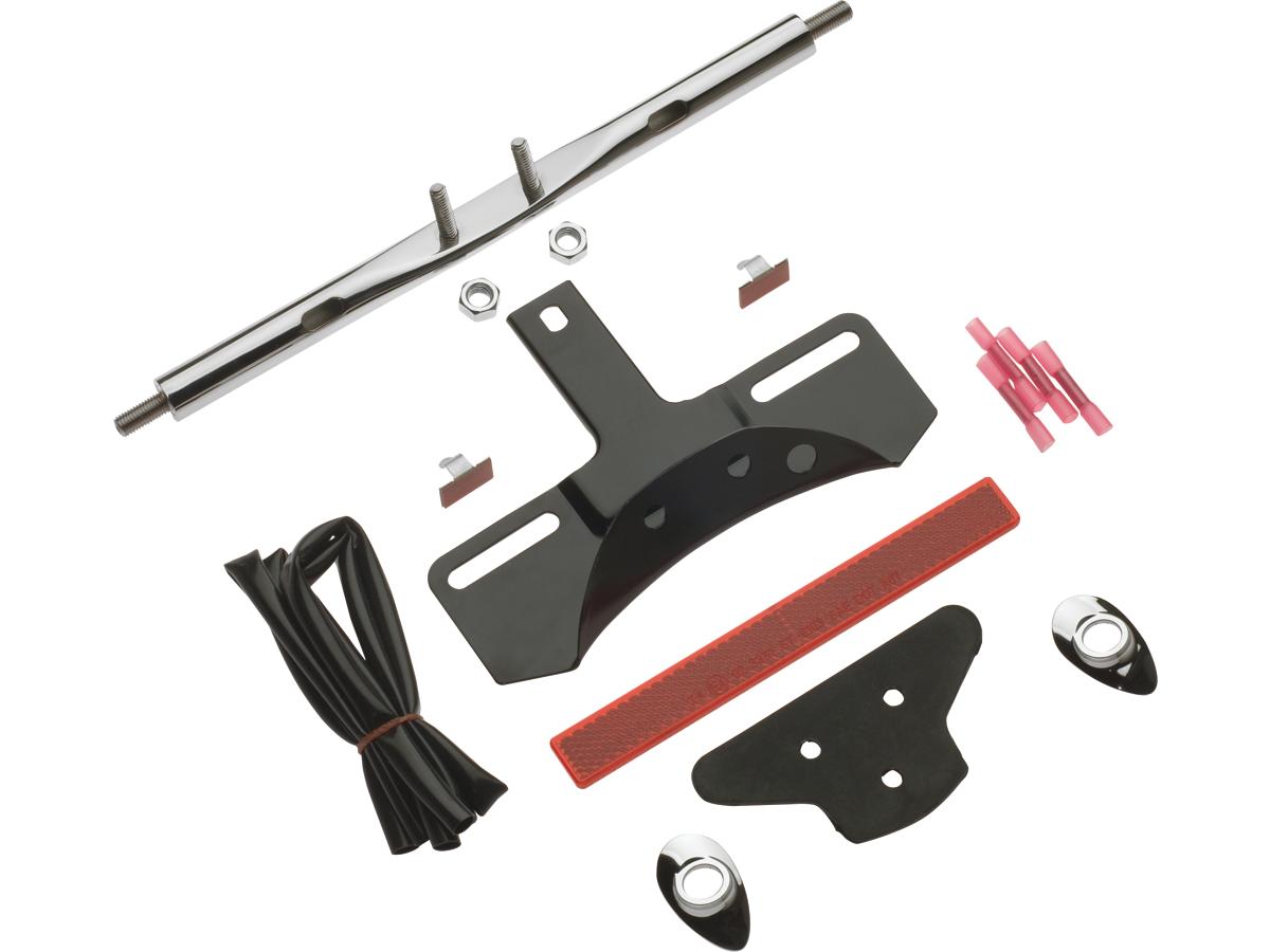 Cce Rear Turn Signal Relocation Kit With License Plate Mount With License Plate Mount Chrome Cce Default Title