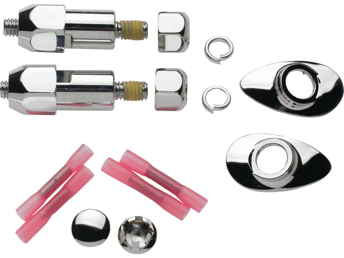 Cce Round Support Stud Turn Signal Relocation Kit Chrome Cce Default Title