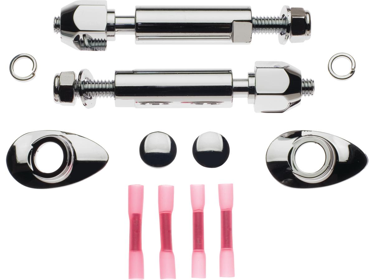 Cce Round Support Stud Turn Signal Relocation Kit Chrome Cce Default Title