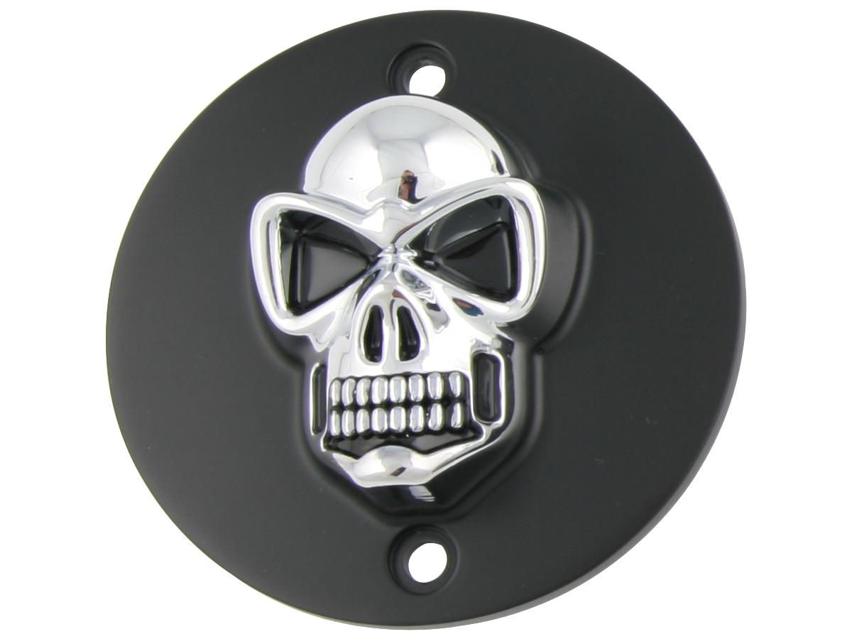 Cce Skull Point Cover 2 Hole, Vertical Black Chrome Cce Default Title