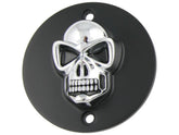 Cce Skull Point Cover 2 Hole, Vertical Black Chrome Cce Default Title