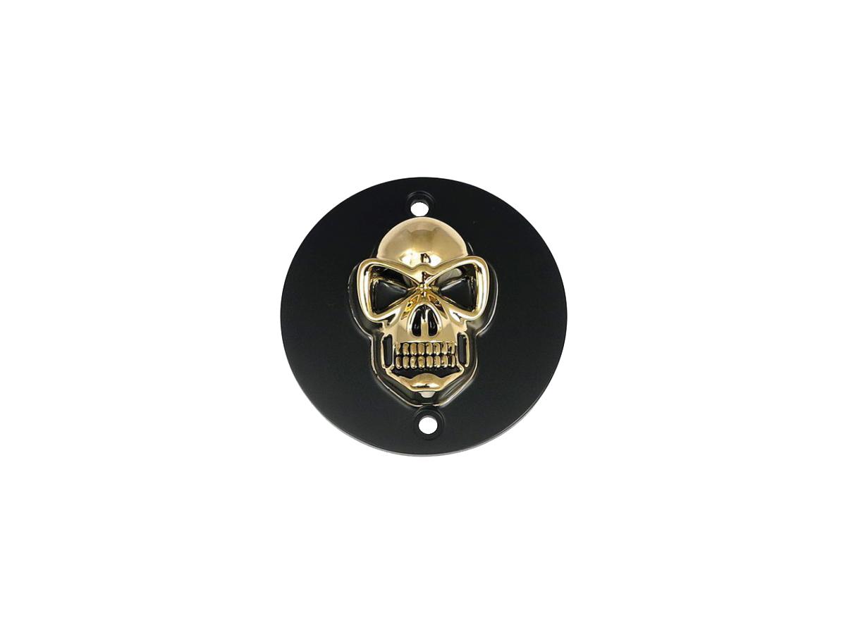 Cce Skull Point Cover 2 Hole, Horizontal Black Gold Cce Default Title