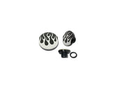 Cce Custom Flamed Gas Cap Right Side Cap Only (Vented) Black Cce Default Title