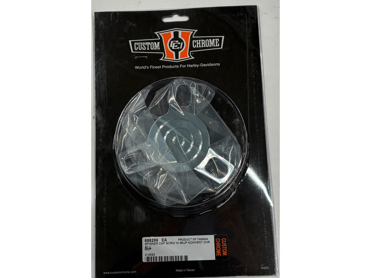 Cce Spinner Gas Cap Left Side Cap Only (Non Vented) Chrome Cce Default Title