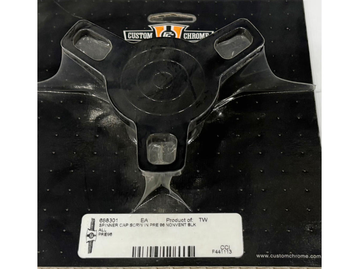 Cce Spinner Gas Cap Left Side Cap Only (Non Vented) Black Cce