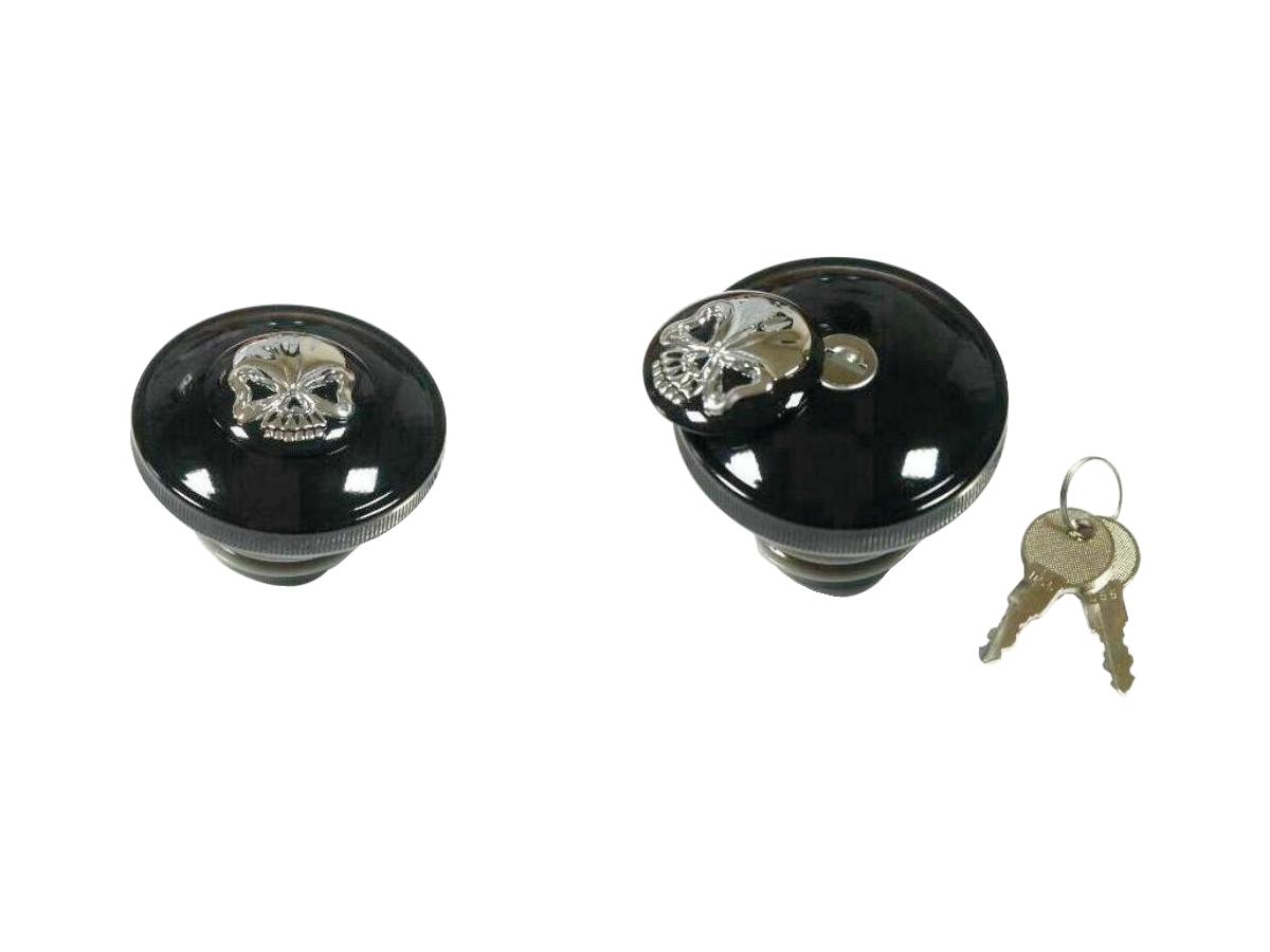 Cce Skull Lockable Gas Cap Right Side Cap Only (Vented) Black Cce Default Title