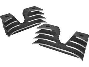 Cce Black Hi Lighted Finned Headbolt Covers Cce