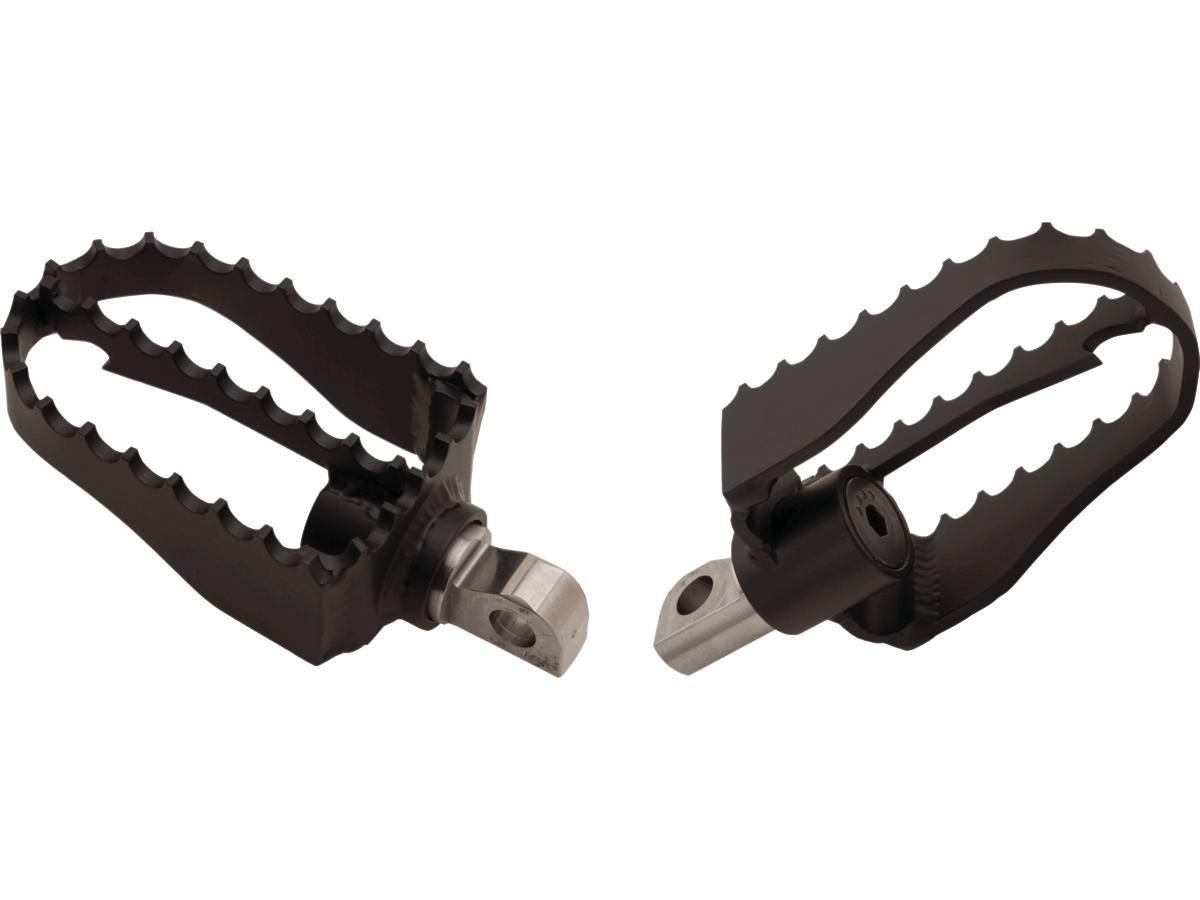 Burly Brand Mx Style Footpegs Black Powder Coated Burly Brand Default Title