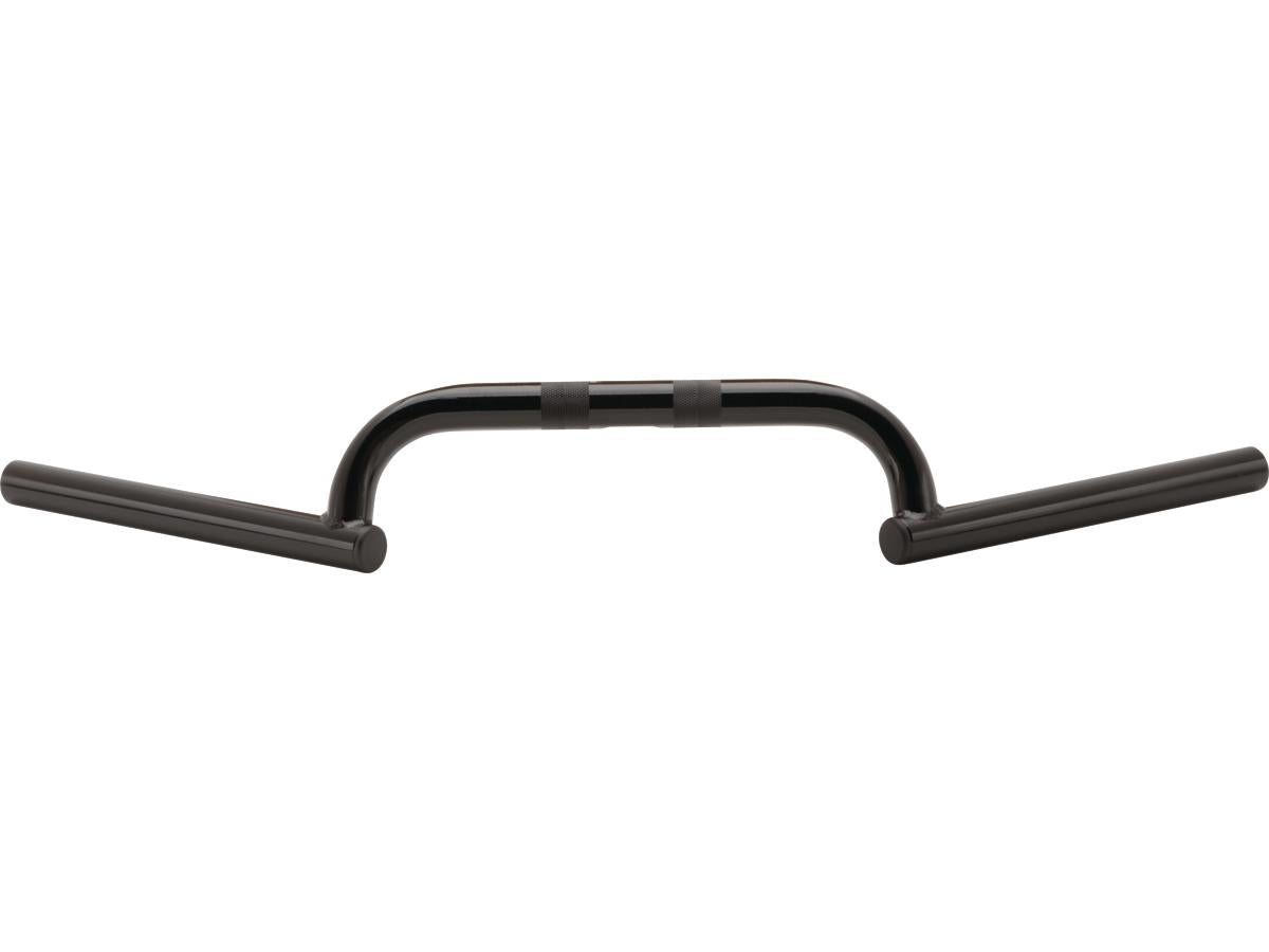 Burly Brand 1" Clubman Handlebar Dimpled 3 Hole Black Powder Coated 1" Burly Brand Default Title