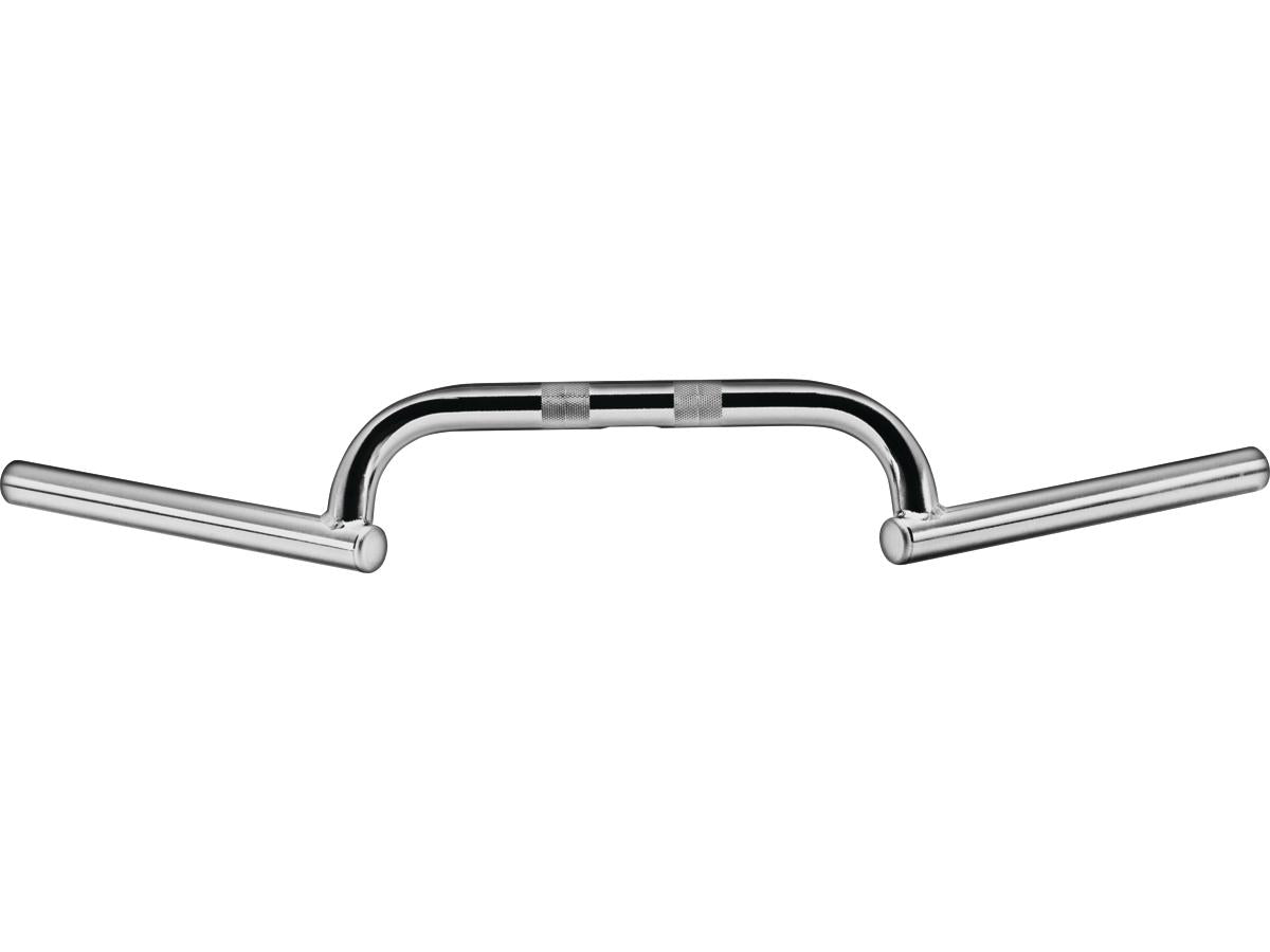Burly Brand 1" Clubman Handlebar Dimpled 3 Hole Chrome 1" Burly Brand Default Title