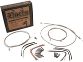 Burly Brand 14" Gorilla Bar Cable Kit Stainless Steel Clear Coated Non Abs Burly Brand Default Title