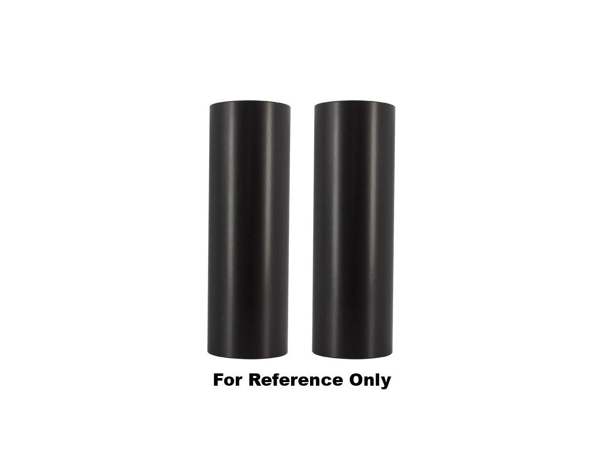 Flywheel Design Straight Upper Fork Cover Black Gloss Powder Coated Flywheel Design