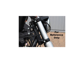 Flywheel Design Straight Upper Fork Cover Black Gloss Powder Coated Flywheel Design