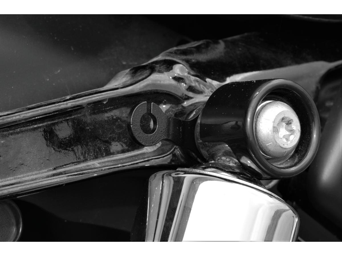 Flywheel Design Rear Turn Signal Bracket M10 Black Powder Coated Flywheel Design