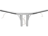 Santee 8 Straight Up T Bar Handlebar Non Dimpled 4 Hole Chrome 1 1/4" Throttle By Wire Throttle Cables Santee Default Title