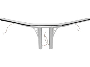 Santee 8 Straight Up T Bar Handlebar Non Dimpled 4 Hole Chrome 1 1/4" Throttle By Wire Throttle Cables Santee Default Title