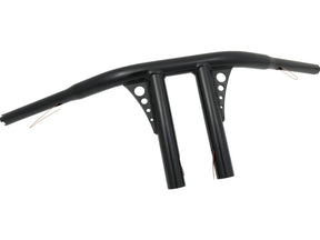 Santee 8 Straight Up T Bar Handlebar Non Dimpled 4 Hole Black Powder Coated 1 1/4" Throttle By Wire Throttle Cables Santee Default Title