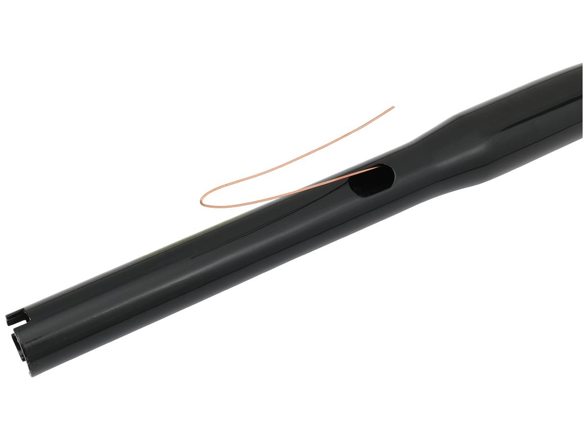 Santee 8 Straight Up T Bar Handlebar Non Dimpled 4 Hole Black Powder Coated 1 1/4" Throttle By Wire Throttle Cables Santee