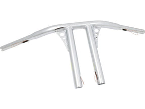Santee 10 Straight Up T Bar Handlebar Non Dimpled 4 Hole Chrome 1 1/4" Throttle By Wire Throttle Cables Santee Default Title