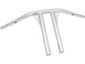 Santee 12 Straight Up T Bar Handlebar Non Dimpled 4 Hole Chrome 1 1/4" Throttle By Wire Throttle Cables Santee Default Title