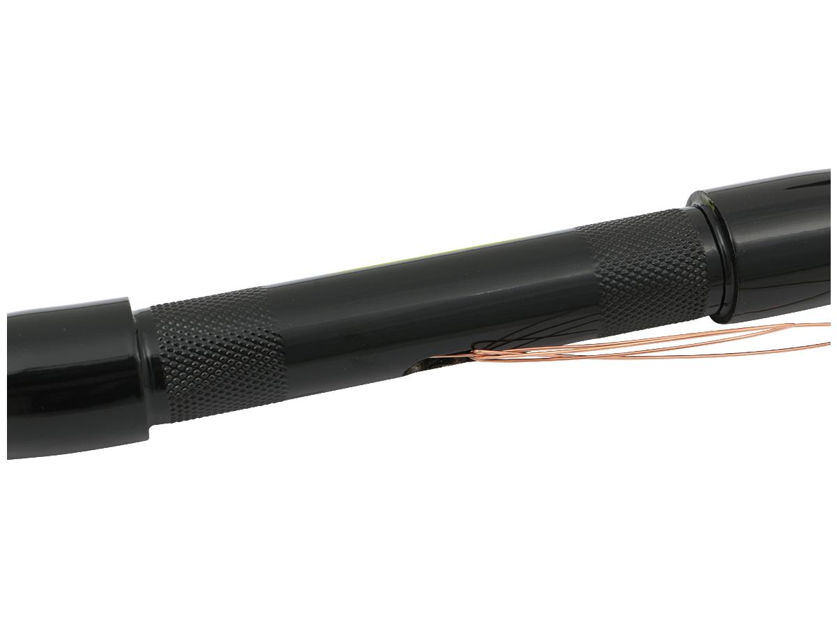 Santee 11 Standard Ape Hanger Handlebar Non Dimpled 3 Hole Black Powder Coated 1 1/4" Throttle By Wire Throttle Cables Santee